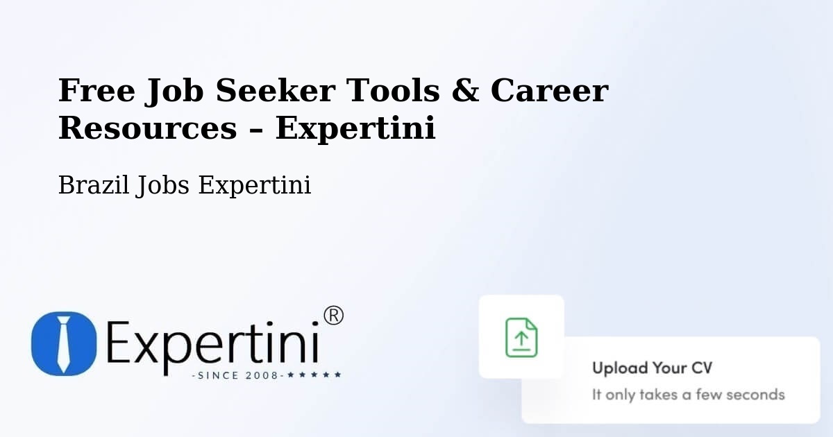 Free Job Seeker Tools & Career Resources – Jaú Do Tocantins - Jaú Do Tocantins, Brazil Jobs Expertini